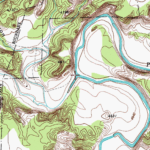Topographic Map of Welsh Canyon, CO
