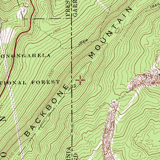 Topographic Map of Hoye-Crest, MD