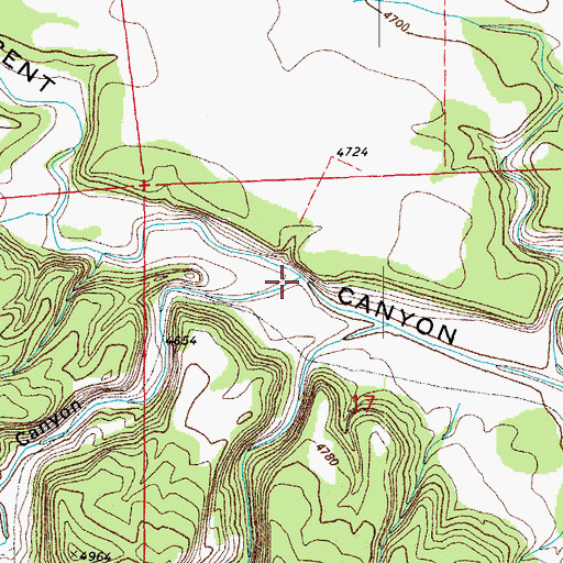 Topographic Map of Sugarloaf Canyon, CO