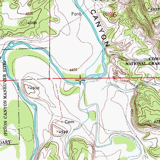 Topographic Map of Chacuaco Creek, CO
