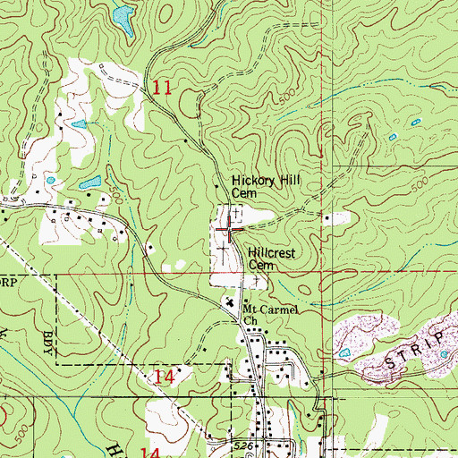 Topographic Map of Burmah (historical), AL