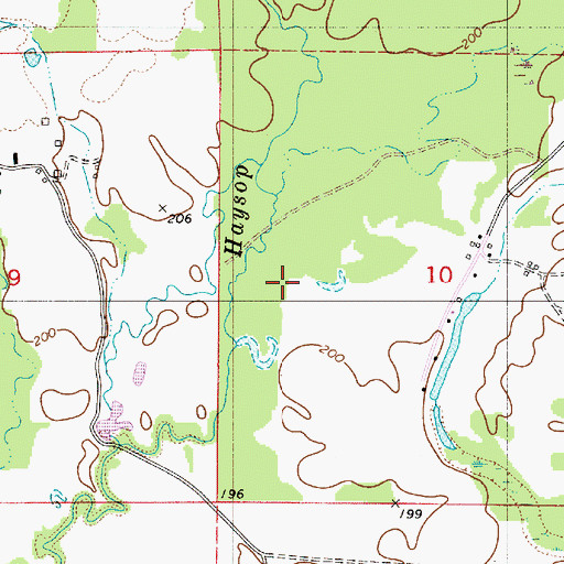 Topographic Map of Goodson Bottoms, AL