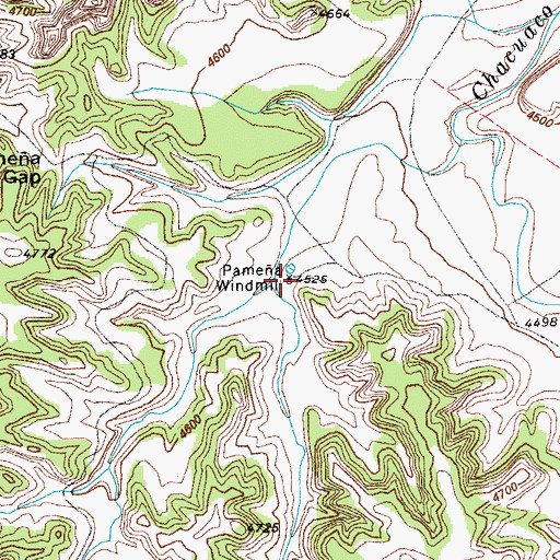 Topographic Map of Pamea Windmill, CO
