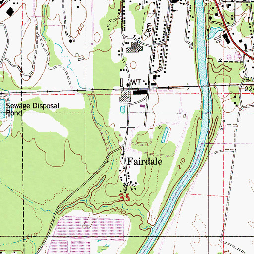 Topographic Map of Zulu, AL