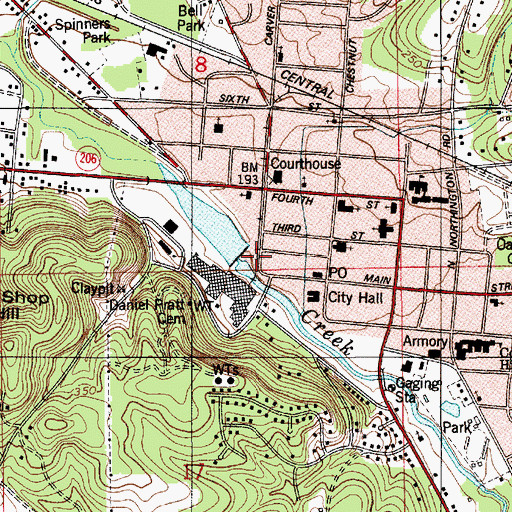 Topographic Map of Heritage Park, AL