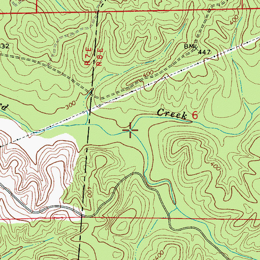 Topographic Map of Muddy Branch, AL