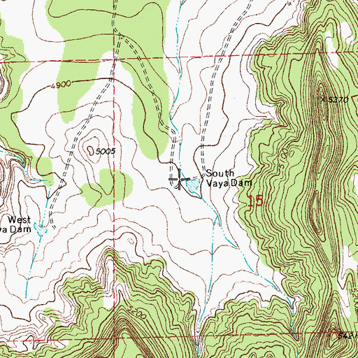 Topographic Map of South Vaya Dam, CO