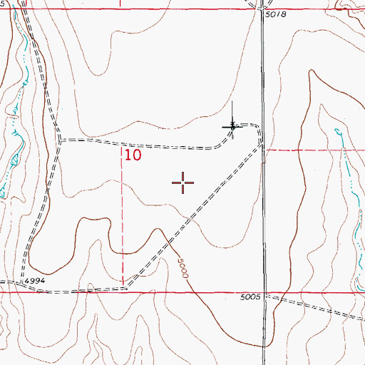Topographic Map of North Dunbar Dam, CO