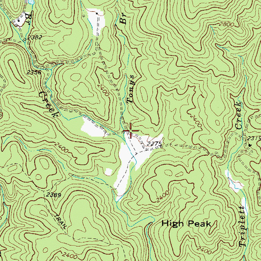 Topographic Map of Penley (historical), NC