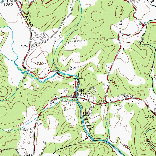 Topographic Map of Hays Mill, NC