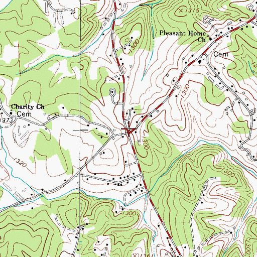 Topographic Map of Kilby Store (historical), NC