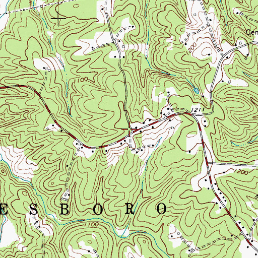 Topographic Map of Miller School (historical), NC