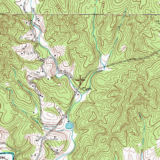 Topographic Map of Mountain Valley School (historical), NC