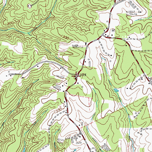 Topographic Map of Piney Ridge School (historical), NC