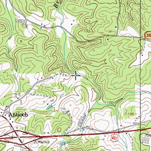 Topographic Map of Shepherds Mill (historical), NC