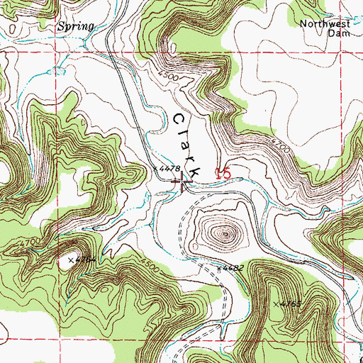 Topographic Map of Goat Canyon, CO