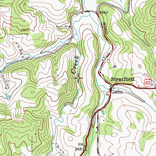 Topographic Map of Cox Mill (historical), NC