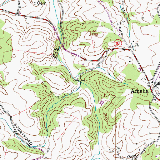 Topographic Map of Old Forge Mill (historical), NC