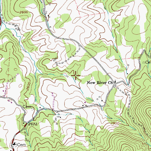 Topographic Map of Sexton Mill (historical), NC