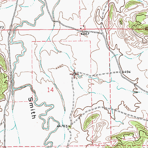 Topographic Map of Spring Canyon, CO