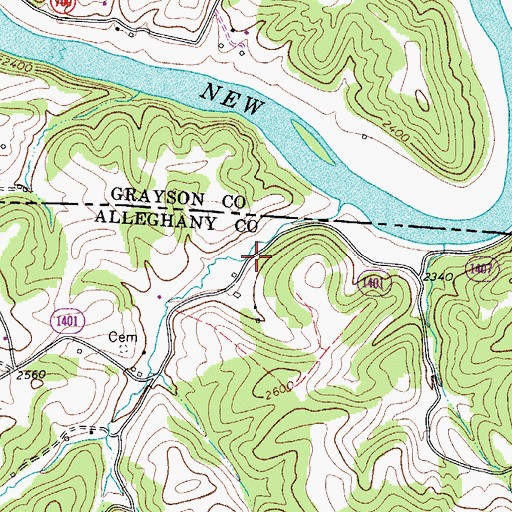 Topographic Map of Woodruff Mill (historical), NC
