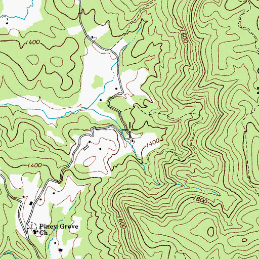 Topographic Map of Brewers (historical), NC
