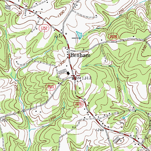 Topographic Map of Brewers Store (historical), NC