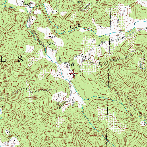 Topographic Map of Brocktown School (historical), NC