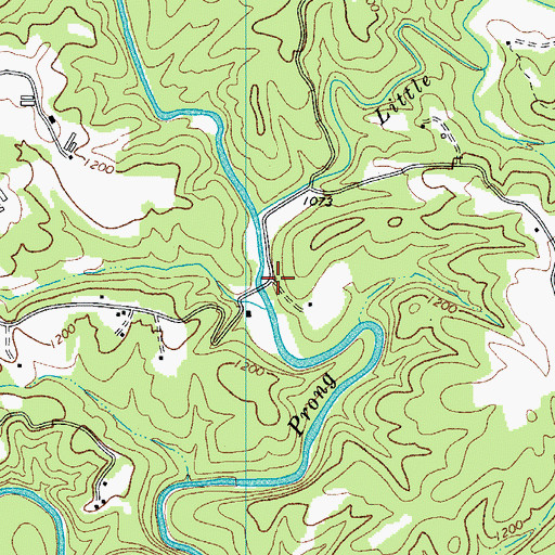 Topographic Map of Chuckle (historical), NC