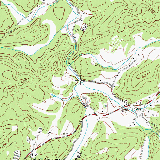 Topographic Map of Coffees Mill (historical), NC