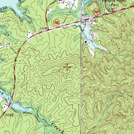 Topographic Map of Gill Mountain, NC