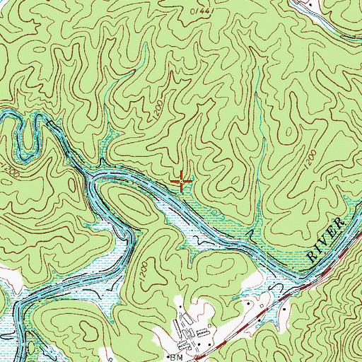 Topographic Map of Goulds (historical), NC