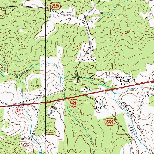 Topographic Map of Jarvis Mill (historical), NC