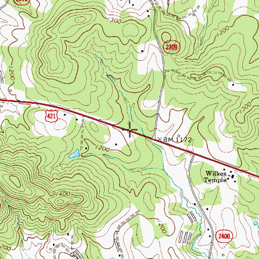Topographic Map of Jarvis Store (historical), NC
