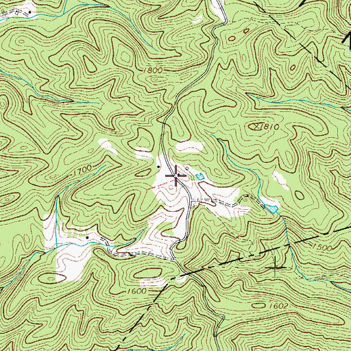 Topographic Map of Kennedy Store (historical), NC