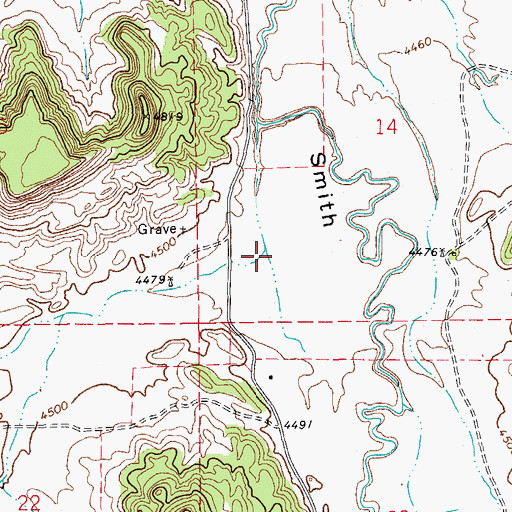Topographic Map of Lost Canyon, CO