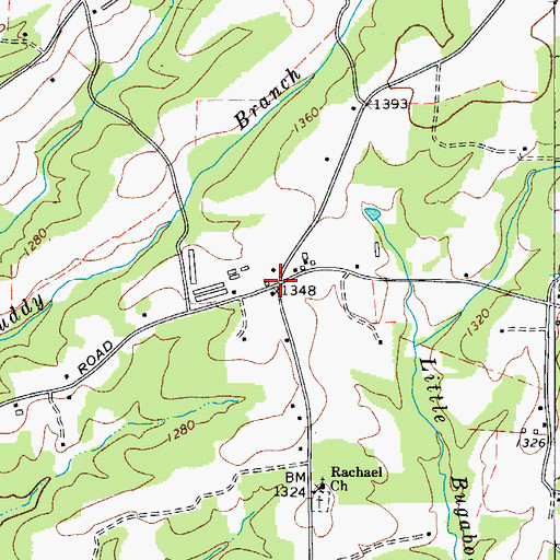 Topographic Map of Prices Store (historical), NC
