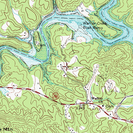 Topographic Map of Pumpkin Creek School (historical), NC