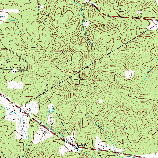 Topographic Map of Rich Mountain, NC