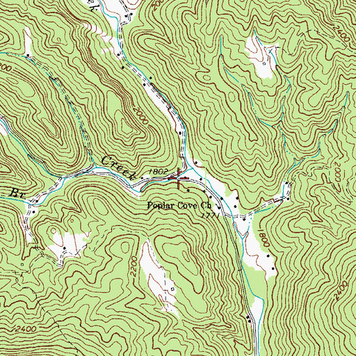 Topographic Map of Roberts Store (historical), NC