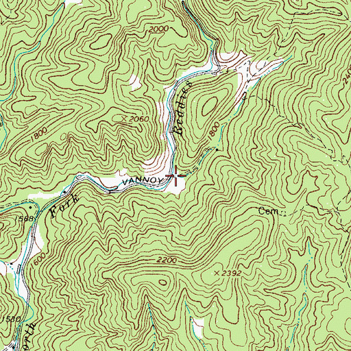Topographic Map of Royals Mill (historical), NC