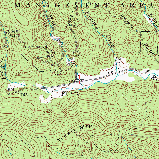 Topographic Map of Springfield (historical), NC