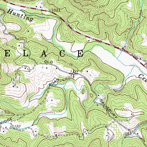 Topographic Map of Spurgeon (historical), NC
