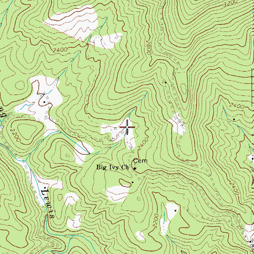 Topographic Map of Walsh (historical), NC