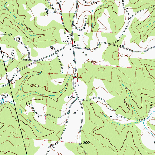 Topographic Map of Dry Pond School (historical), NC