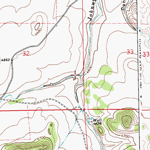 Topographic Map of Irwin Canyon, CO