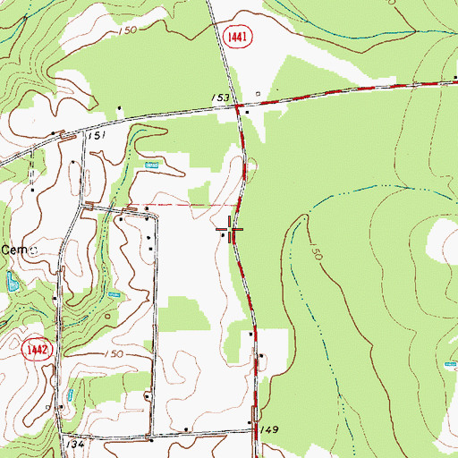 Topographic Map of Welcome School (historical), NC