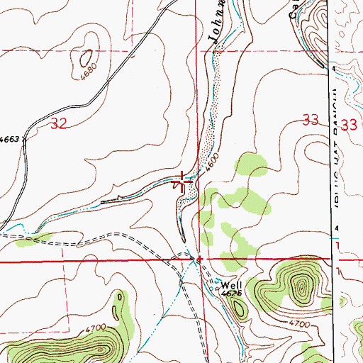 Topographic Map of Shell Canyon, CO