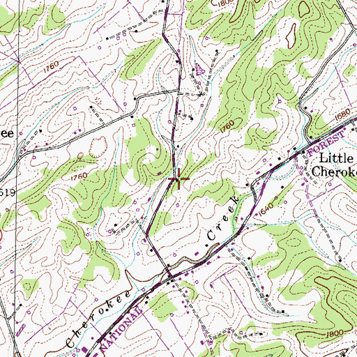 Topographic Map of Seminary School (historical), TN