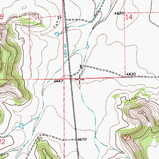 Topographic Map of Lindsey Canyon, CO